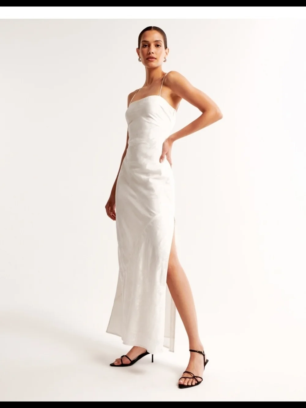 NWT Abercrombie White Jacuard Dress